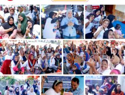 Ratusan Warga Tiga Desa Kecamatan Tumpung Laung, Sambut Kampanye AGI SAJA Dengan Bersemangat Sekali