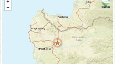 "Gempa 3.2 SR Guncang Sanggau, Terasa di Tayan Hulu dan Parindu"