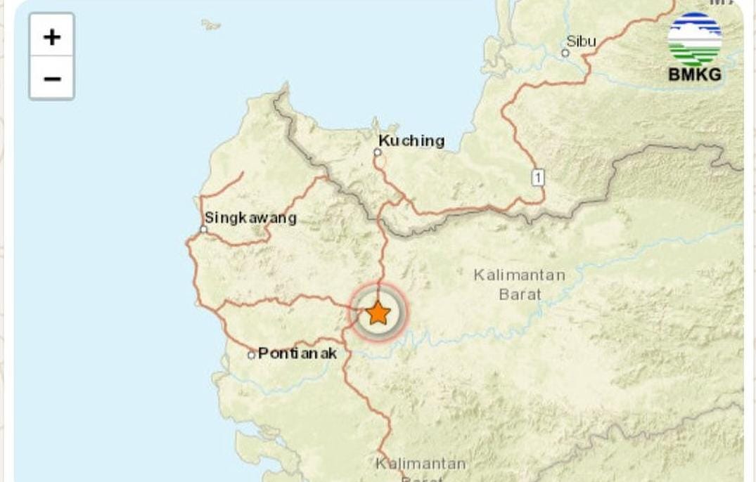 "Gempa 3.2 SR Guncang Sanggau, Terasa di Tayan Hulu dan Parindu"