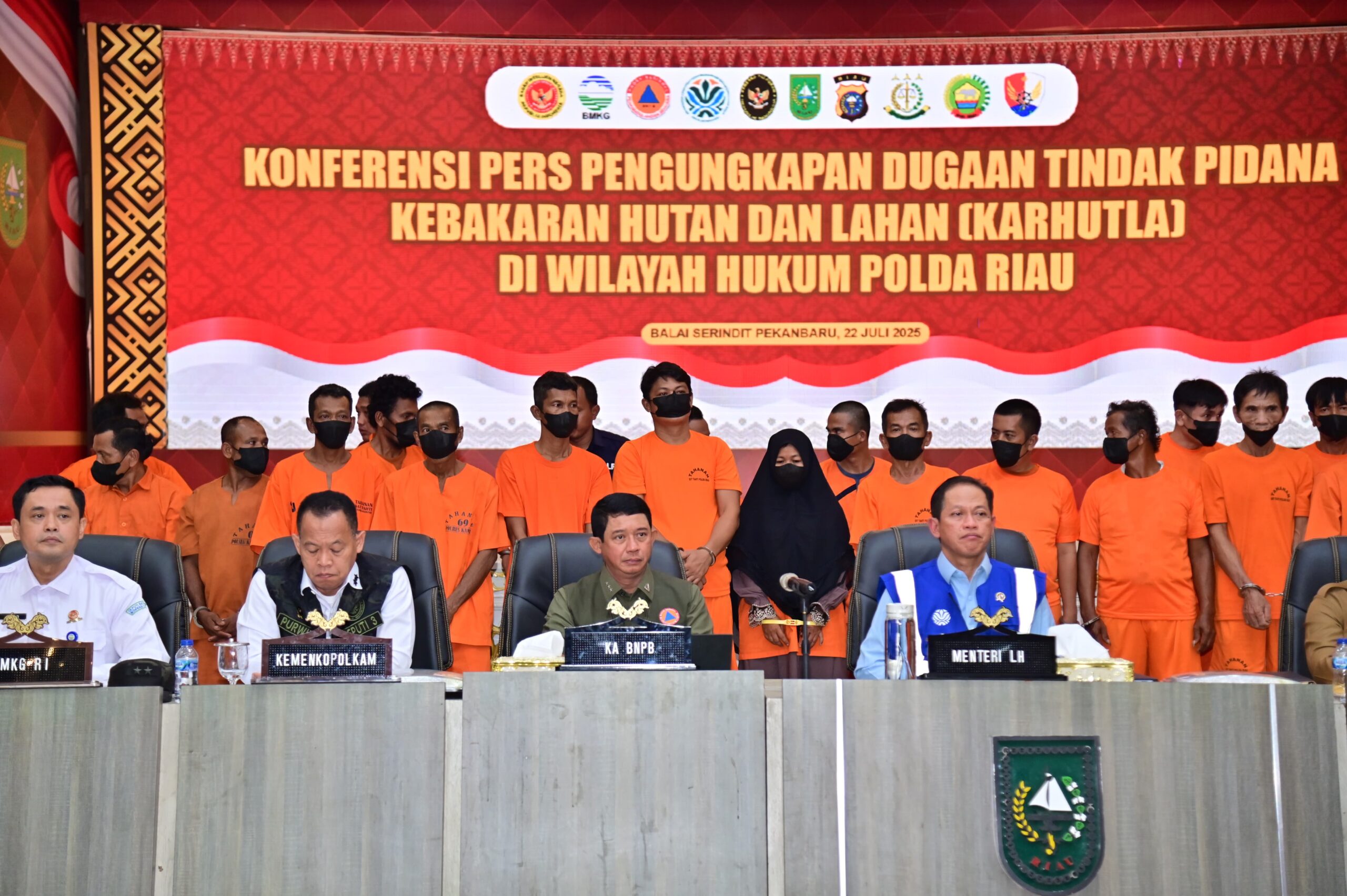 "BNPB Tetapkan 44 Tersangka"