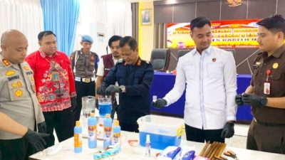 Polres Barito Utara Musnahkan 294,84 Gram Sabu, Kapolres Tegaskan Perang Melawan Narkoba Tidak Akan Kendor