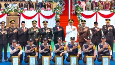 Dalam Upacara HUT Bhayangkara Ke-80, Bupati Shalahuddin Tegaskan Pesan Presiden. “Polri Harus Selalu Hadir untuk Rakyat”