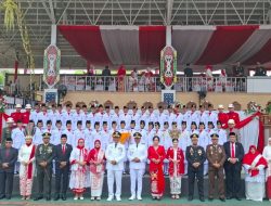 Bupati Barito Utara H. Shalahuddin Pimpin Upacara HUT RI Ke-81, Resepsi Kenegaraan di Balai Antang Berlangsung Khidmat